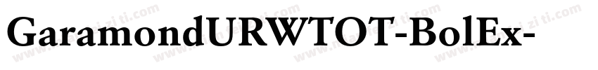GaramondURWTOT-BolEx字体转换
