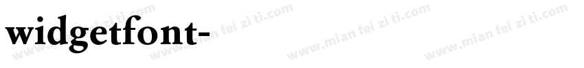 widgetfont字体转换