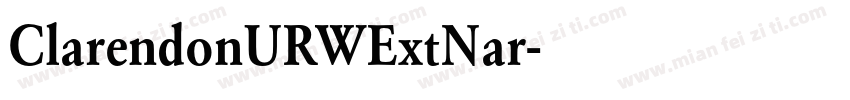 ClarendonURWExtNar字体转换