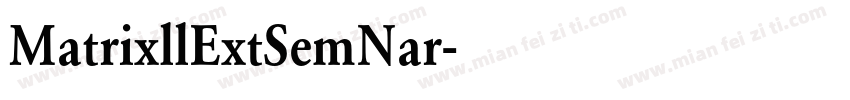 MatrixllExtSemNar字体转换