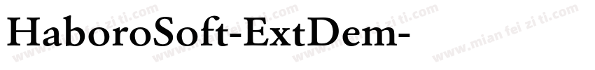 HaboroSoft-ExtDem字体转换