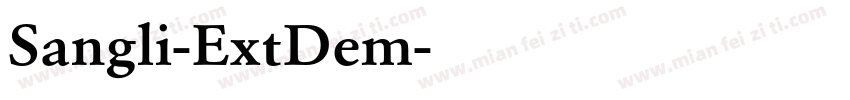 Sangli-ExtDem字体转换