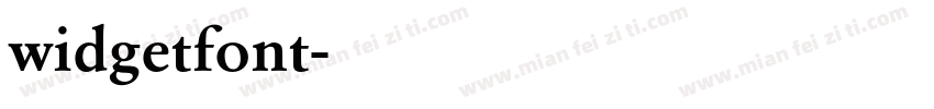 widgetfont字体转换
