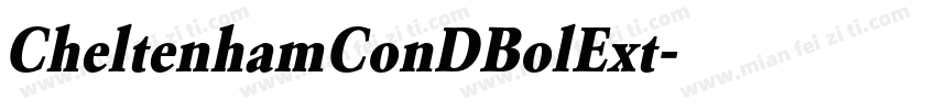 CheltenhamConDBolExt字体转换