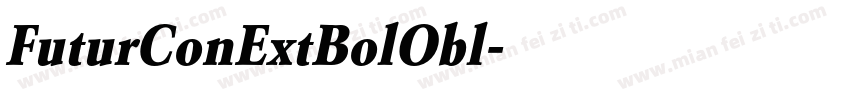 FuturConExtBolObl字体转换