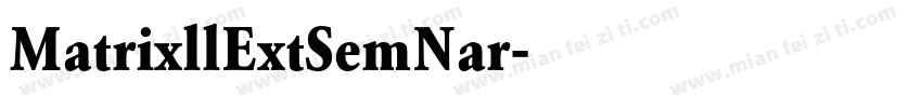 MatrixllExtSemNar字体转换