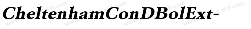 CheltenhamConDBolExt字体转换