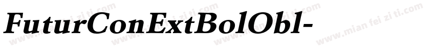 FuturConExtBolObl字体转换