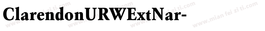 ClarendonURWExtNar字体转换
