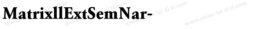 MatrixllExtSemNar字体转换