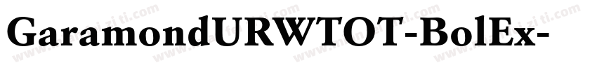 GaramondURWTOT-BolEx字体转换