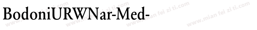 BodoniURWNar-Med字体转换
