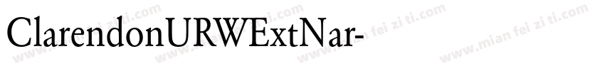 ClarendonURWExtNar字体转换