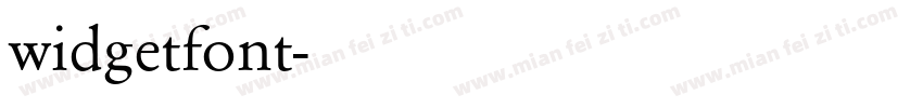 widgetfont字体转换