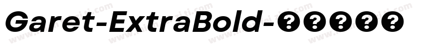 Garet-ExtraBold字体转换
