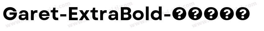Garet-ExtraBold字体转换