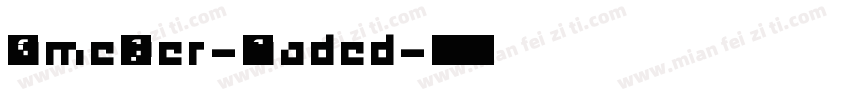 GameOver-Shaded字体转换