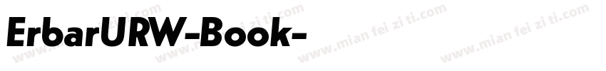 ErbarURW-Book字体转换