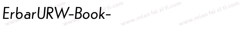 ErbarURW-Book字体转换