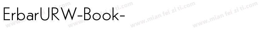 ErbarURW-Book字体转换