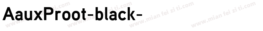 AauxProot-black字体转换
