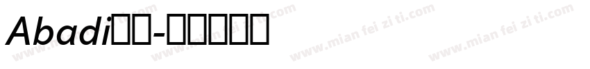 Abadi字体字体转换