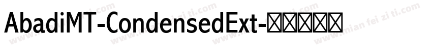 AbadiMT-CondensedExt字体转换