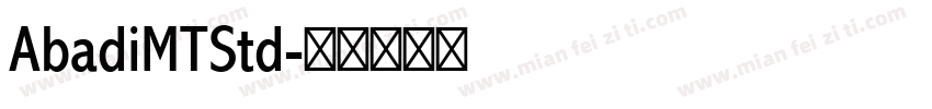AbadiMTStd字体转换
