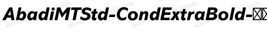 AbadiMTStd-CondExtraBold字体转换