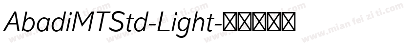 AbadiMTStd-Light字体转换