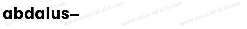 abdalus字体转换