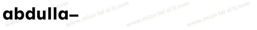 abdulla字体转换