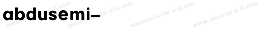 abdusemi字体转换