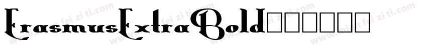 ErasmusExtraBold字体转换