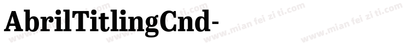 AbrilTitlingCnd字体转换