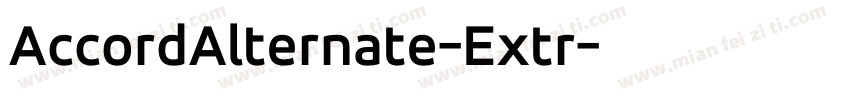 AccordAlternate-Extr字体转换