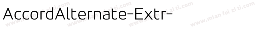 AccordAlternate-Extr字体转换