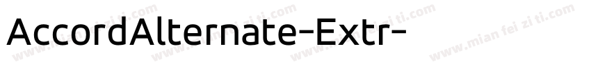 AccordAlternate-Extr字体转换