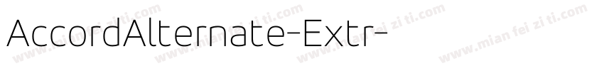 AccordAlternate-Extr字体转换