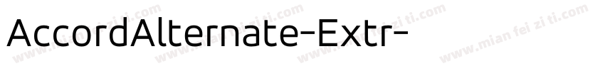 AccordAlternate-Extr字体转换