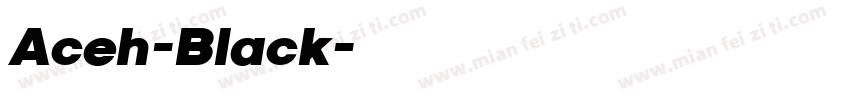 Aceh-Black字体转换