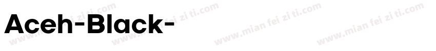 Aceh-Black字体转换