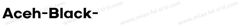 Aceh-Black字体转换