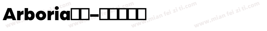 Arboria字体字体转换