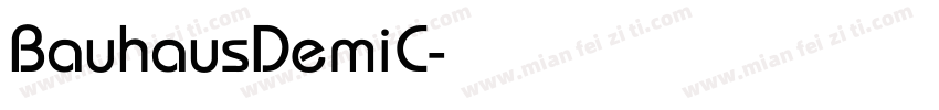 BauhausDemiC字体转换