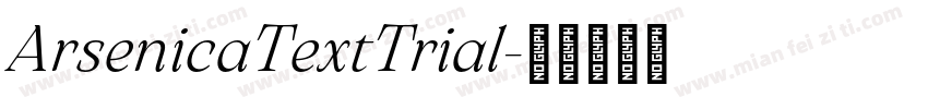 ArsenicaTextTrial字体转换