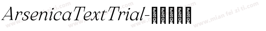 ArsenicaTextTrial字体转换
