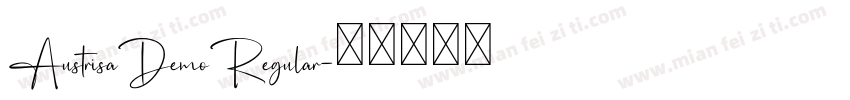 AustrisaDemoRegular字体转换