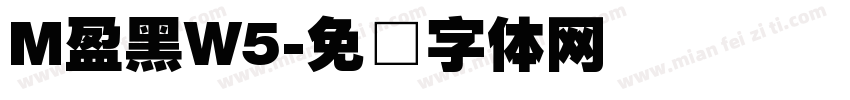 M盈黑W5字体转换