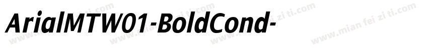 ArialMTW01-BoldCond字体转换